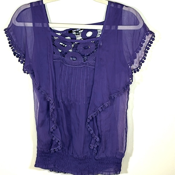 S 100% SILK top - Picture 2 of 6